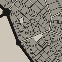 Extrait d’une cité créée avec le Medieval Fantasy City Generator