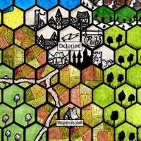 Extrait de carte à hexagones HexKit